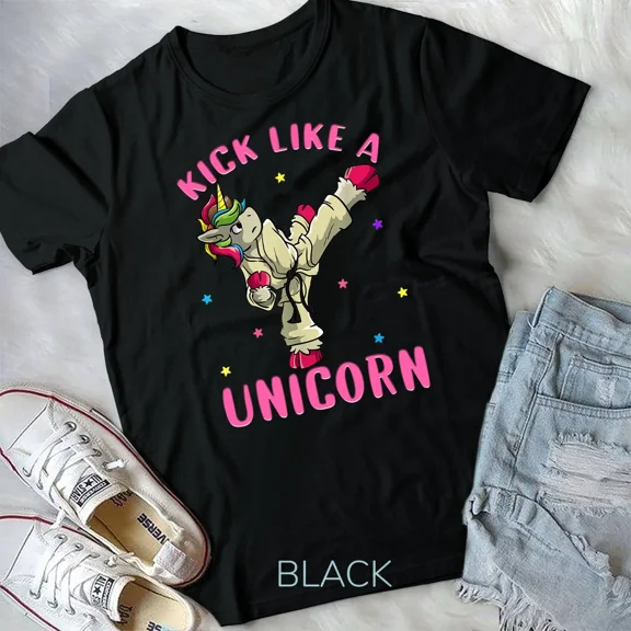 Kick Like a Unicorn Female Taekwondo Student Tae Kwon Do Unisex T-shirt