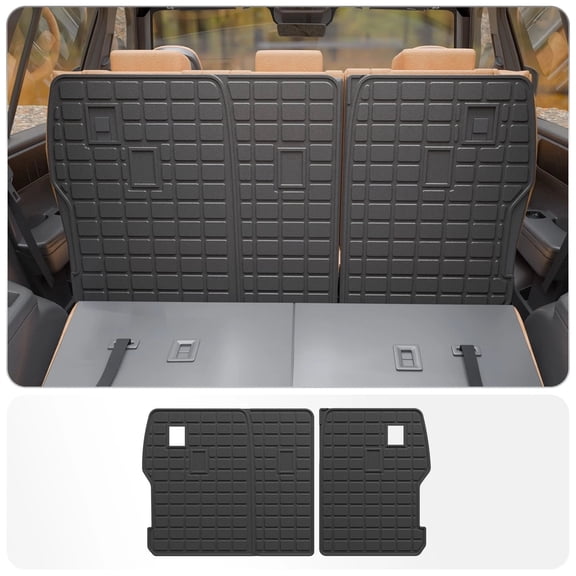 Kick Mats for 2024 2025 2026 Hyundai Santa Fe 6&7 Seats Back Seat Cover Protector Cargo Mat Cargo Liner Trunk Mat Santa Fe Accessories (2nd Row Backrest Mats)