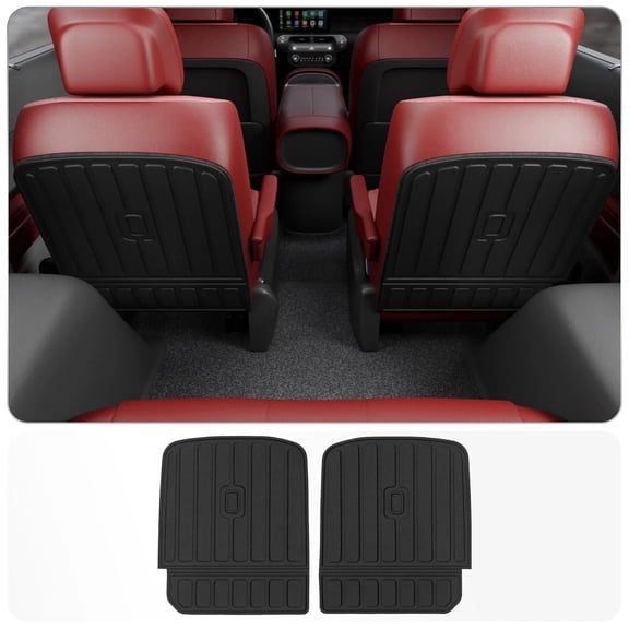 Kick Mats for 2026 Hyundai Palisade 7 Seater Cargo Mat Trunk Mat Back Seat Cover Protector 2nd Row Captain Chairs TPE All Weather Palisade Accessories (2nd Row Backrest Mats)
