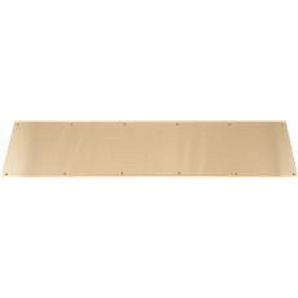 Kick Plate 6 In. X 36 In., Solid Brass