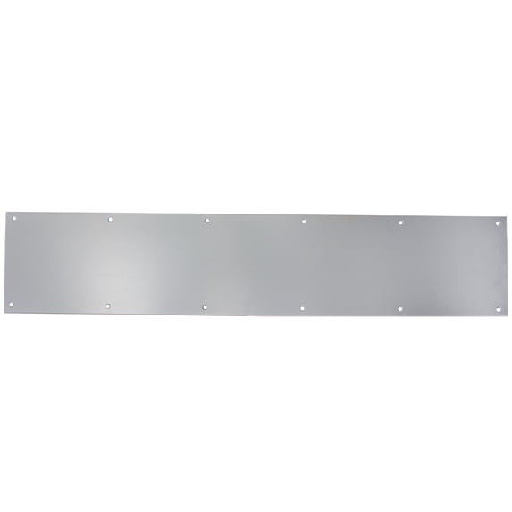 Kick Plate with Screws, 6" x 30", Satin Aluminum by Stone Harbor Hardware