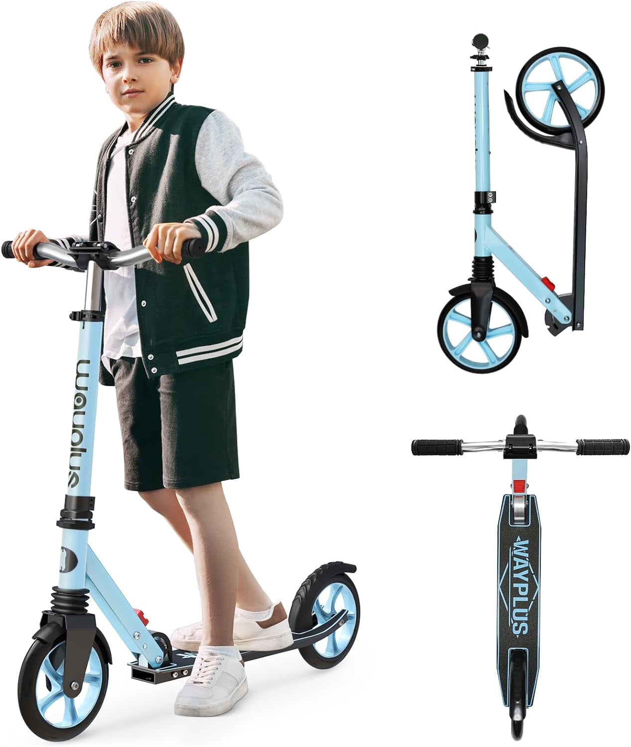 Kick Scooter for Ages 6+,Kid, Teens & Adults. Max Load 240 LBS