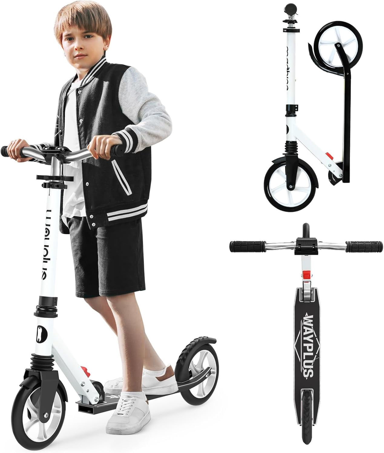 Kick Scooter for Ages 6+,Kid, Teens & Adults. Max Load 240 LBS