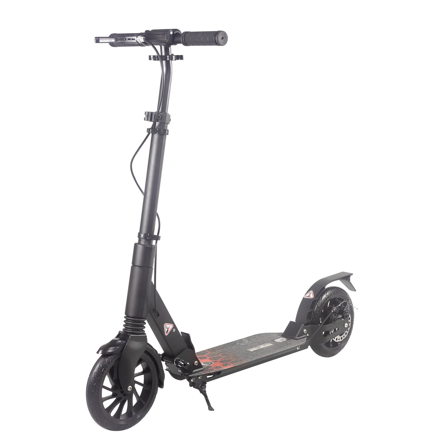 Kick Scooter for Ages 6+,Kid, Teens & Adults. Max Load 220 LBS. Foldable, Lightweight, 8Inch Big Wheels, 4 Adjustable Levels, Disc Brake