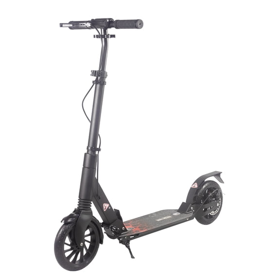 Kick Scooter for Ages 6+,Kid, Teens & Adults. Max Load 220 LBS. Foldable, Lightweight, 8Inch Big Wheels, 4 Adjustable Levels, Disc Brake