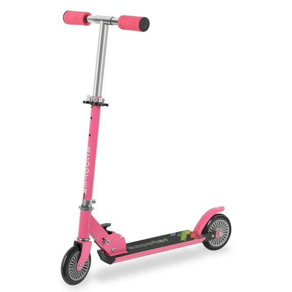 Kick Scooter for Kids Ages 6+ With 2 Wheels, Adjustable Height & Foldable, Sturdy Frame, Fuchsia