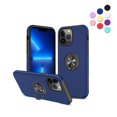 thumbnail image 1 of Kick Stand Case for iPhone 13 Pro Heavy Duty with Magnetic Ring Case {Shock Proof-Built in Kickstand - Dual Layer Rubber- iPhone 13 Pro} Color Blue - By Entronix, 1 of 7