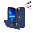 thumbnail image 1 of Kick Stand Case for iPhone 13 Pro Max Heavy Duty with Magnetic Ring Case {Shock Proof-Built in Kickstand - Dual Layer Rubber- iPhone 13 Pro Max} Color Blue - By Entronix, 1 of 7