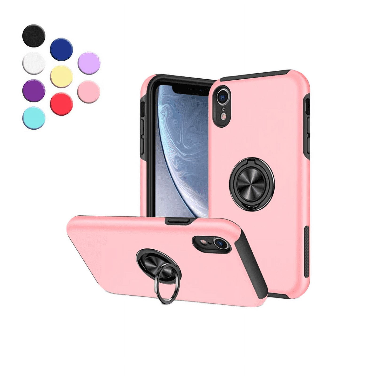 Kick Stand Case for iPhone Xr Heavy Duty with Ring Case {Shock ProofBuilt in Kickstand
