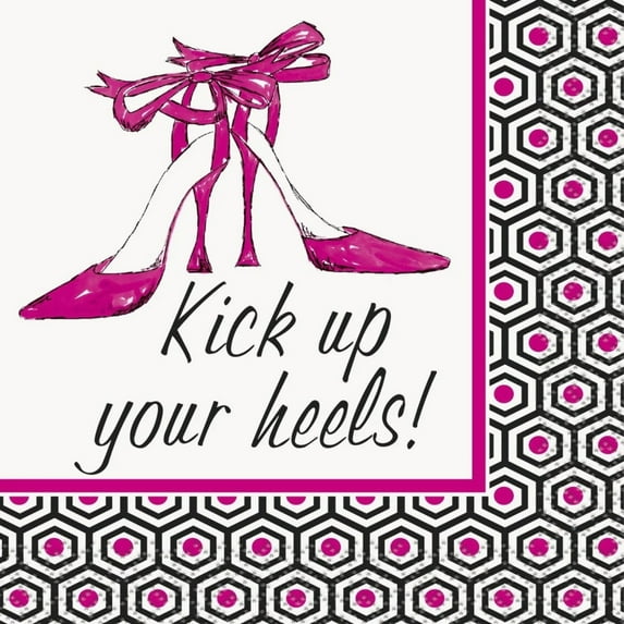 "Kick Up Your Heels" Girls' Night Out Beverage Napkins, 16ct