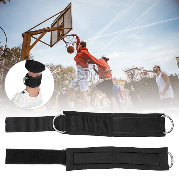 Kickback Ankle Strap, Ankle Straps Metal Welding PP SBR Material Strong Load-bearing Capacity Size For Sports Resistance Exercise