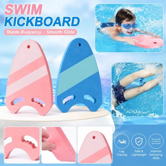 Kickboard for Student Swim Training, Aqua Blue Swimming Kickboard, Lightweight Swim Training Equipment for Beginner Swimmer Pool Exercise Pool Accessory 1 Pack
