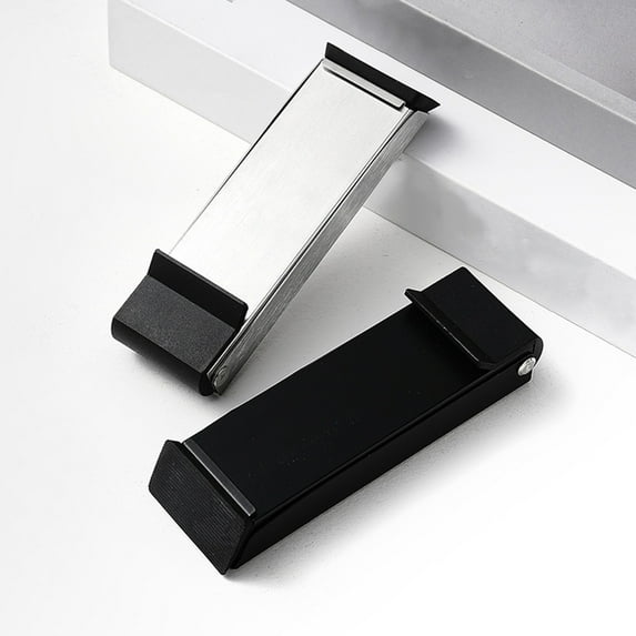 Kickdown Door Stopper, Door Holder to Keep Door Open, Self Adhesive Door Stopper, No Drilling Door Stop, Heavy Duty Door Stopper for Bottom of Door, Easy Pedal Doorstop for Bedroom, 1 Pcs, 9.84x1.65"