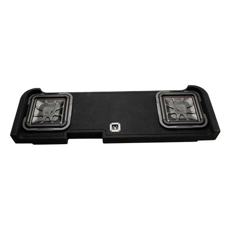 KICKER - L7T Dual 12" 2-Ohms Enclousure Subwoofer for Select 2008 and up Chevrolet Silverado and GMC Sierra - Black