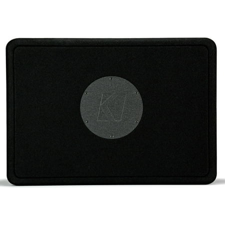 KICKER - CompC Loaded Enclosures Single-Voice-Coil 4-Ohm Subwoofer - Black Carpet