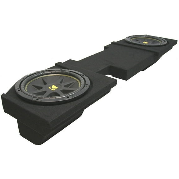 Kicker 10" Car Subwoofer, 2002-2018 Quad / Crew Cab Truck, Black