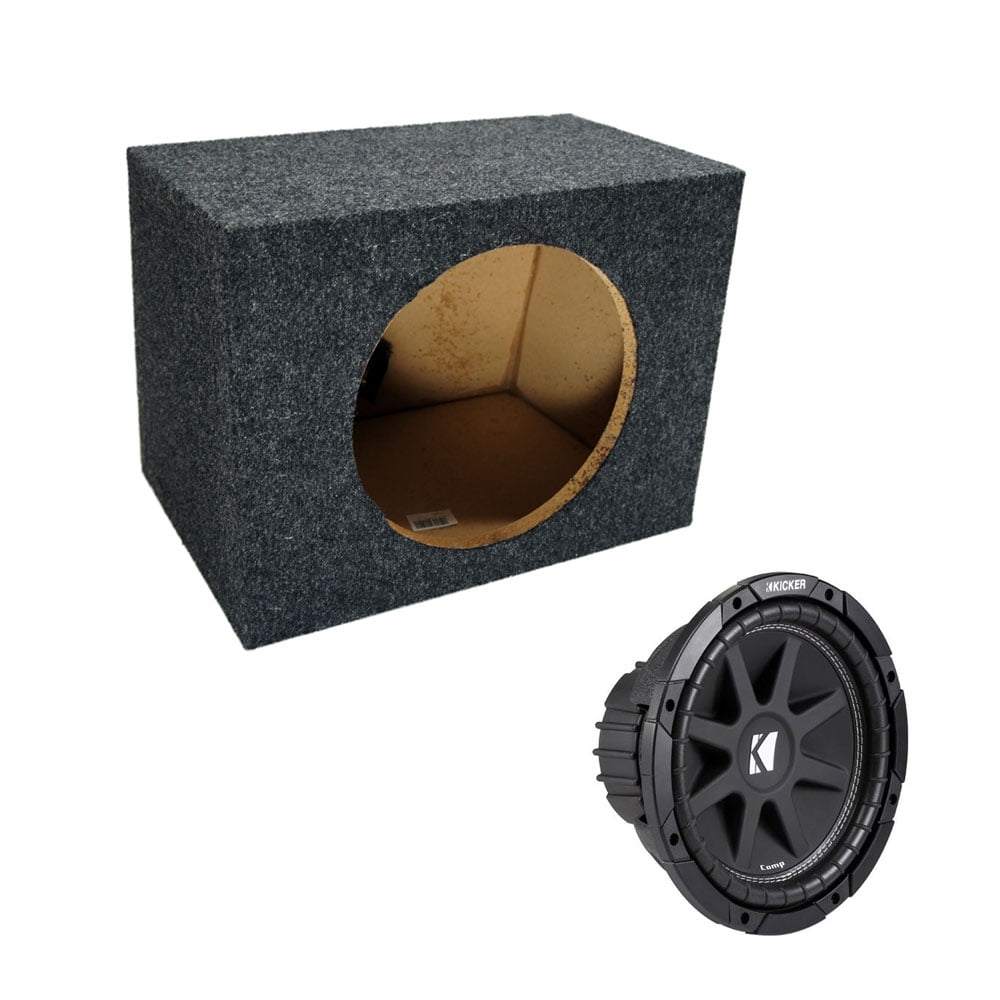 Kicker 10" Loaded Comp Series C10 150W 4 Ohm Sub Loaded Subwoofer Enclosure New