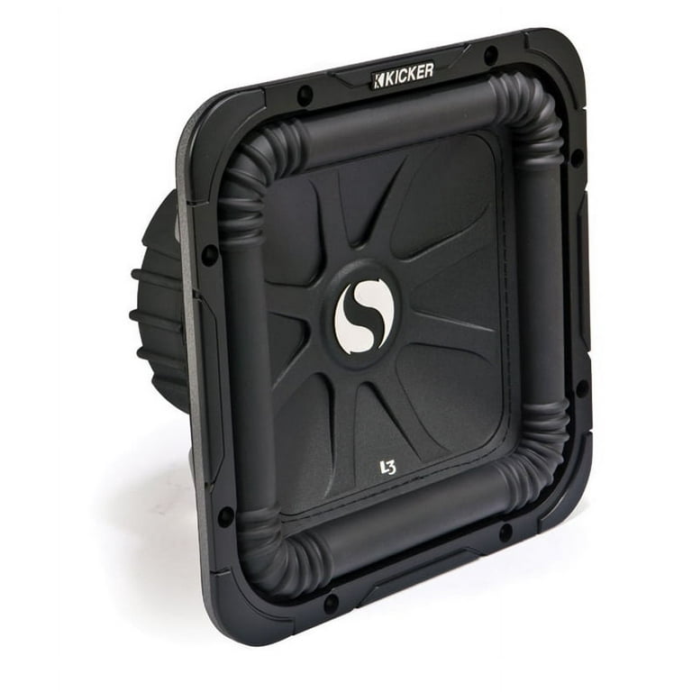 Kicker 11S10L34 Car Audio Solobaric L3 Dual 4 Ohm Square Subwoofer