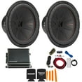 thumbnail image 1 of Kicker 12 Inch Comp R Woofer Includes Two 48CWR122 Package with 46CXA8001 Amplifier and wire kit, 1 of 7