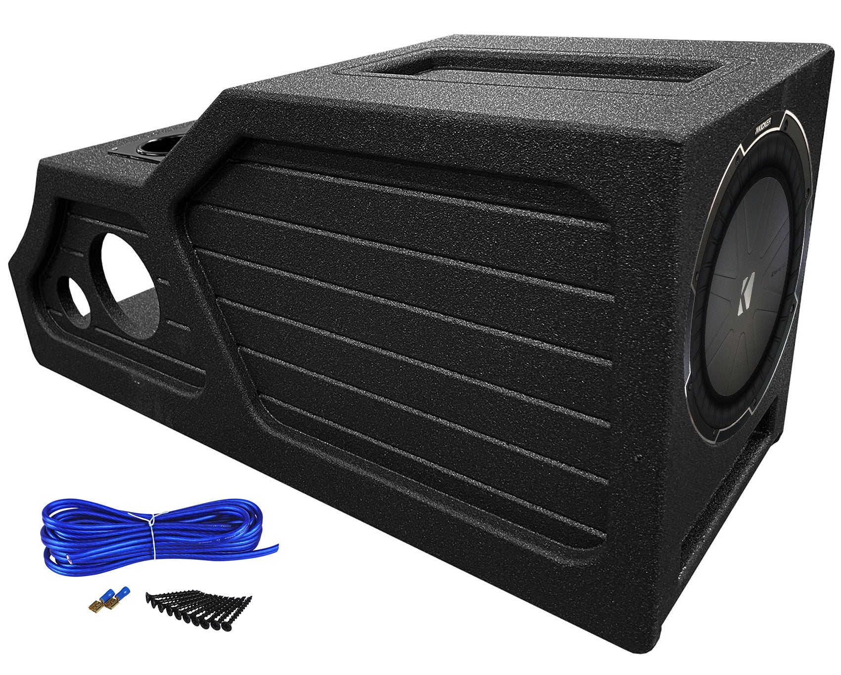Kicker 12" Subwoofer+Center Console Sub Enclosure For 201418 Chevy/GM