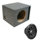 Kicker 15 Single Ported Subwoofer Box Loaded W/ 2010 C15 4 Ohms 500 Watts New