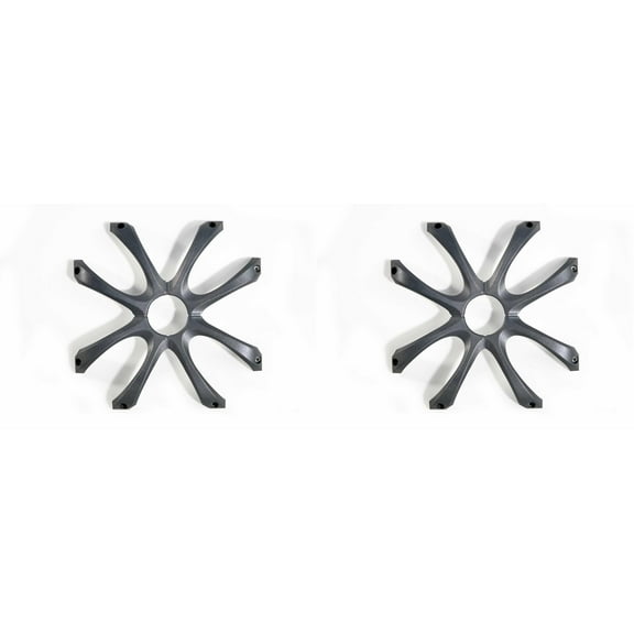 Kicker (2) 08GL712 Square 12 Inch 300mm Cast Grille Bundle