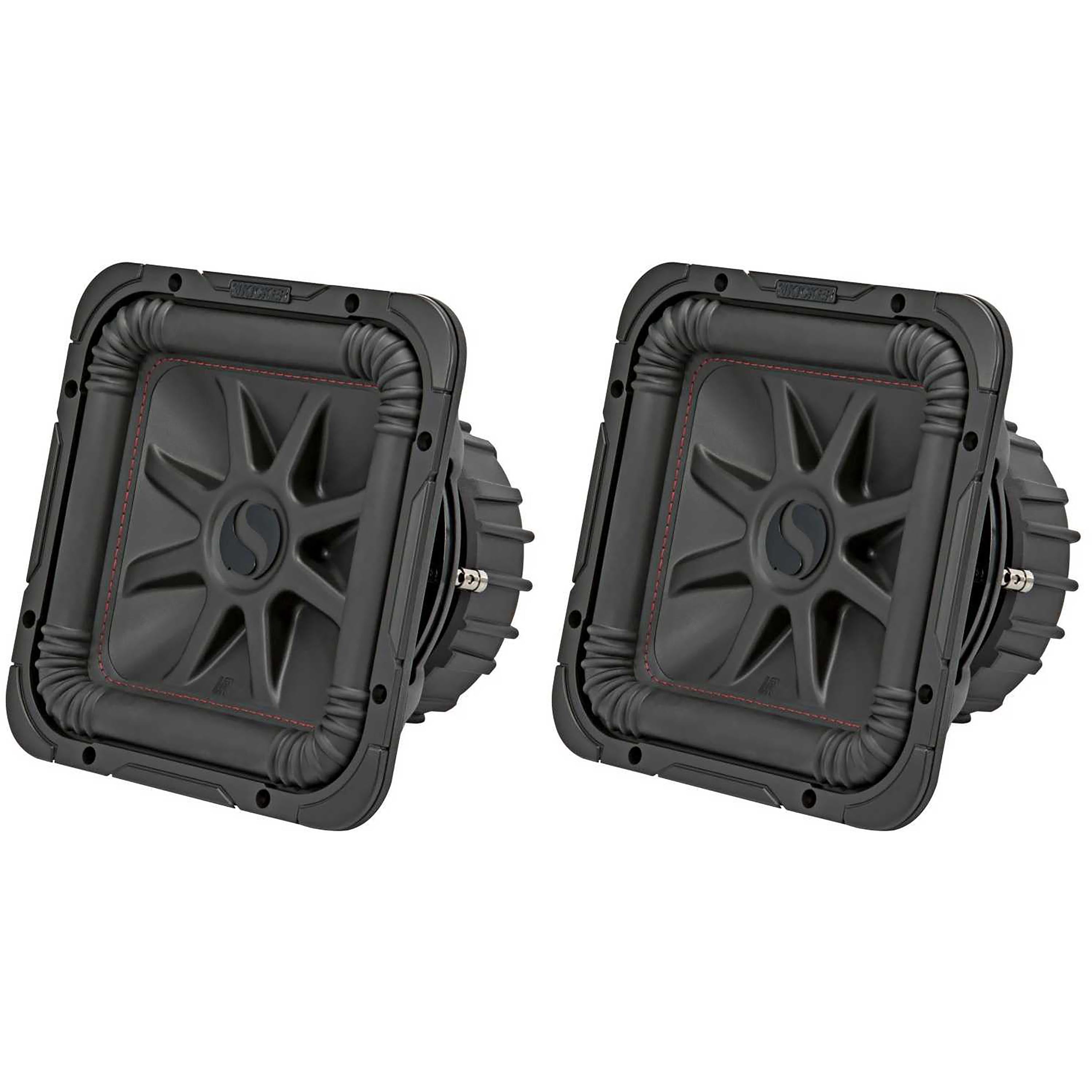 Kicker 45VL7R122 Car Audio L7R Solobaric L7 Single 12 Vented Sub Box Bundle With Harmony HA A8001 Amplifier Amp Kit