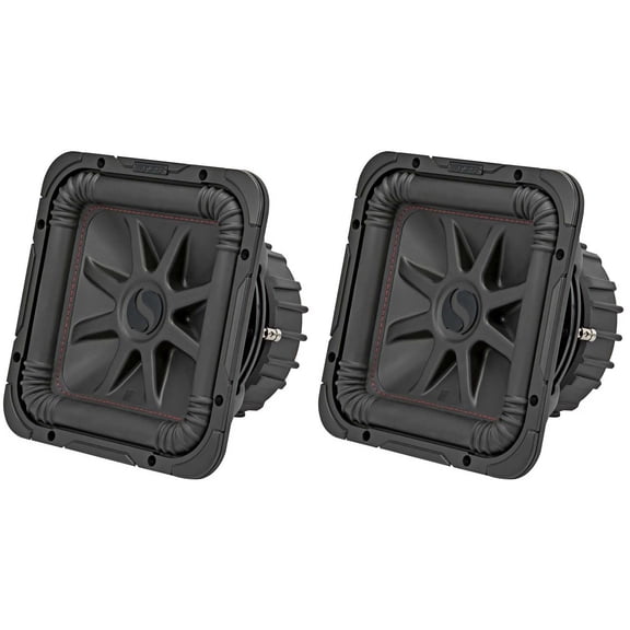 Kicker (2) 45L7R104 L7R 10-Inch (25cm) Subwoofer, Dual Voice Coil, 4-Ohm Bundle