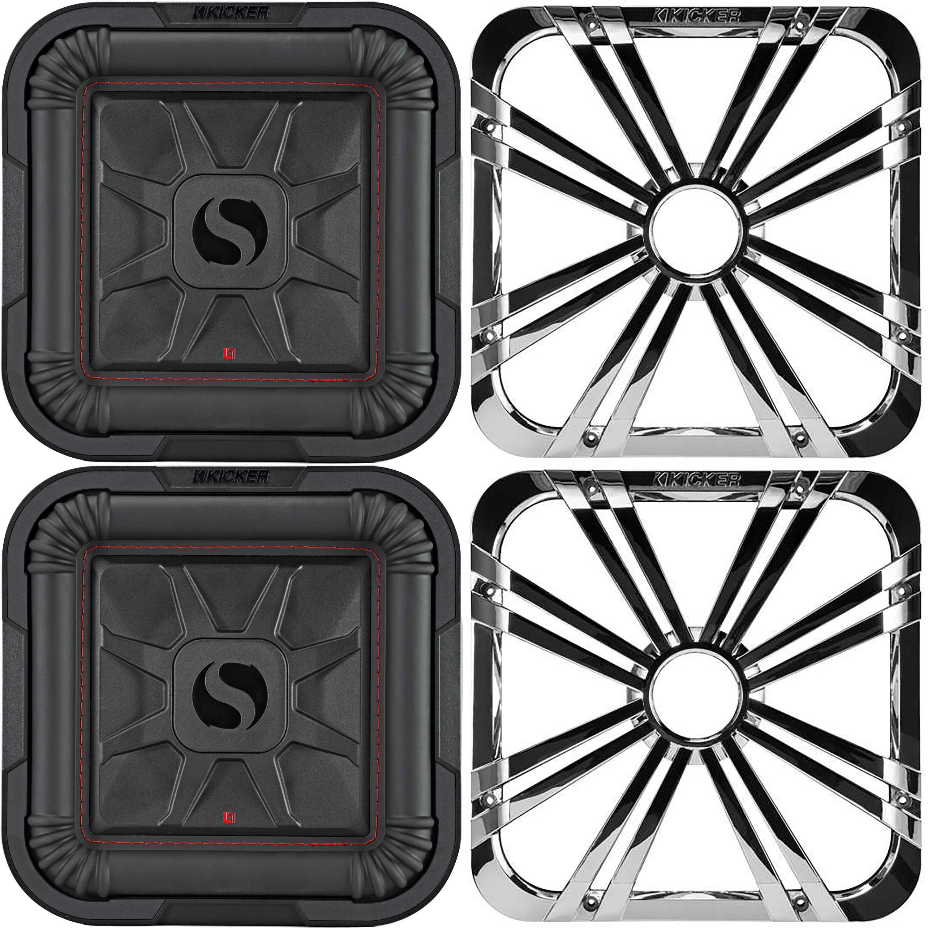 KICKER 45L7R102 L7R 10インチ (25cm) サブウーファー デュアルボイスコイル 2オーム Harmony Audio Kicker 45TL7R102 カーオーディオ L7R Solobaric L7