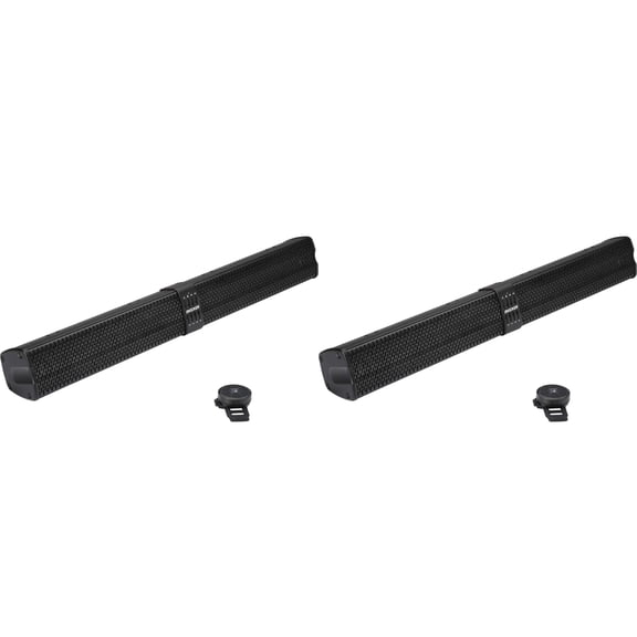 Kicker (2) 47KPB2 PowerBar KPB1 34-inch BlueTooth Powered UTV Soundbar, Black Weather-Proof Enclosure Bundle