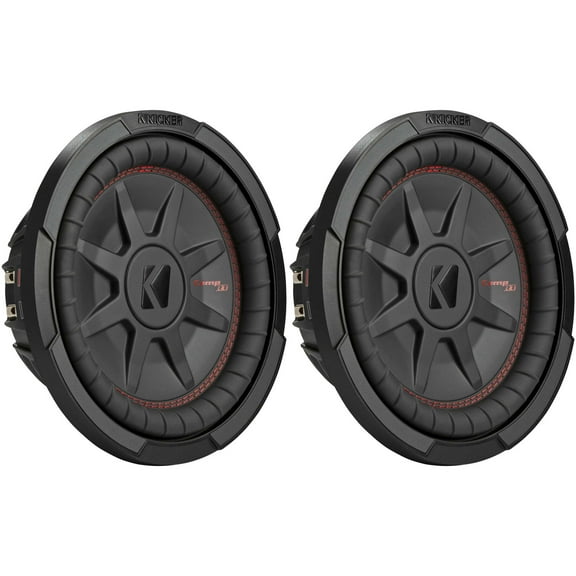 Kicker (2) 48CWRT104 CompRT 10" Subwoofer, DVC, 4-ohm Bundle