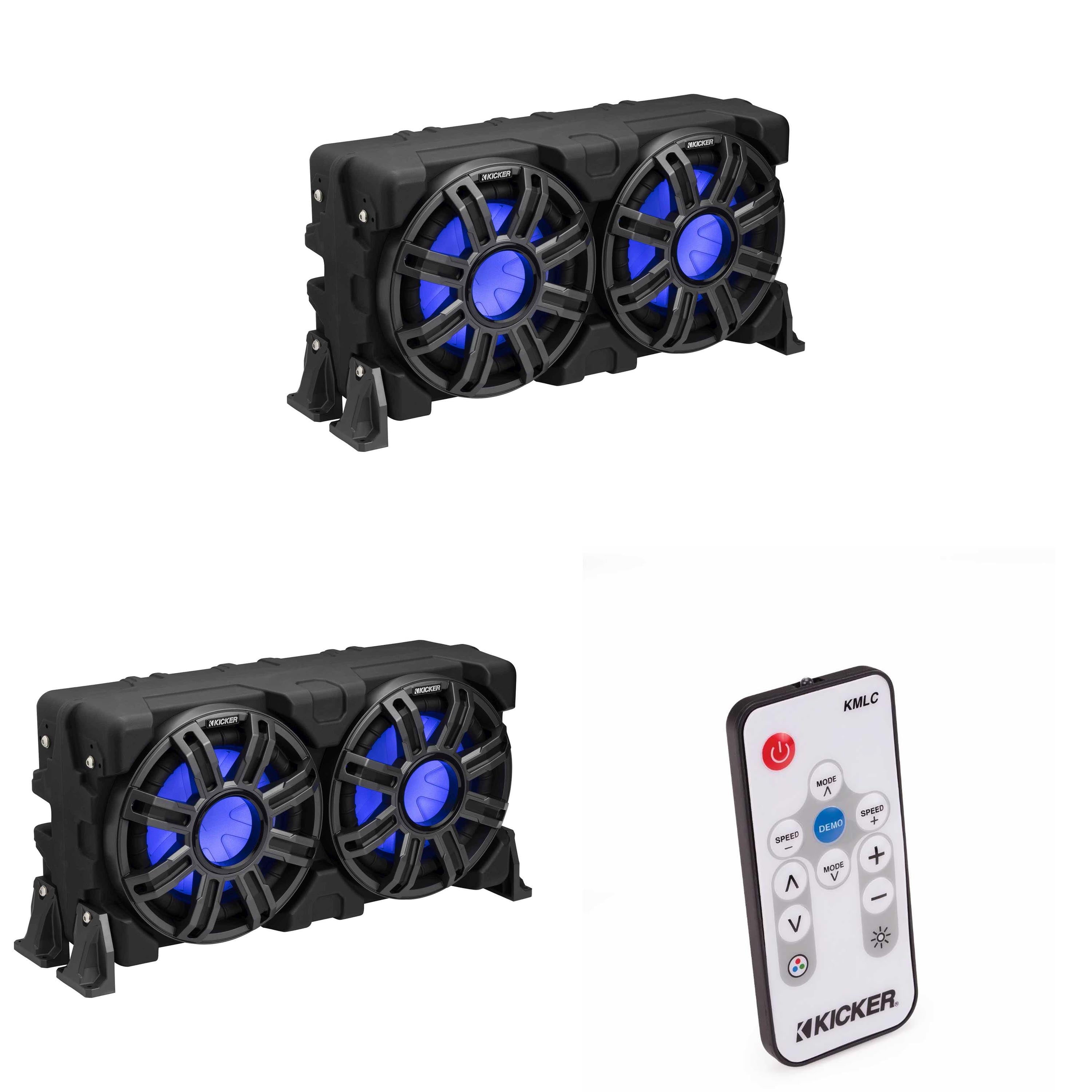 Kicker (2) 51MWLE104 - MWE 10-Inch Loaded Premium Marine Sub Encl w ...