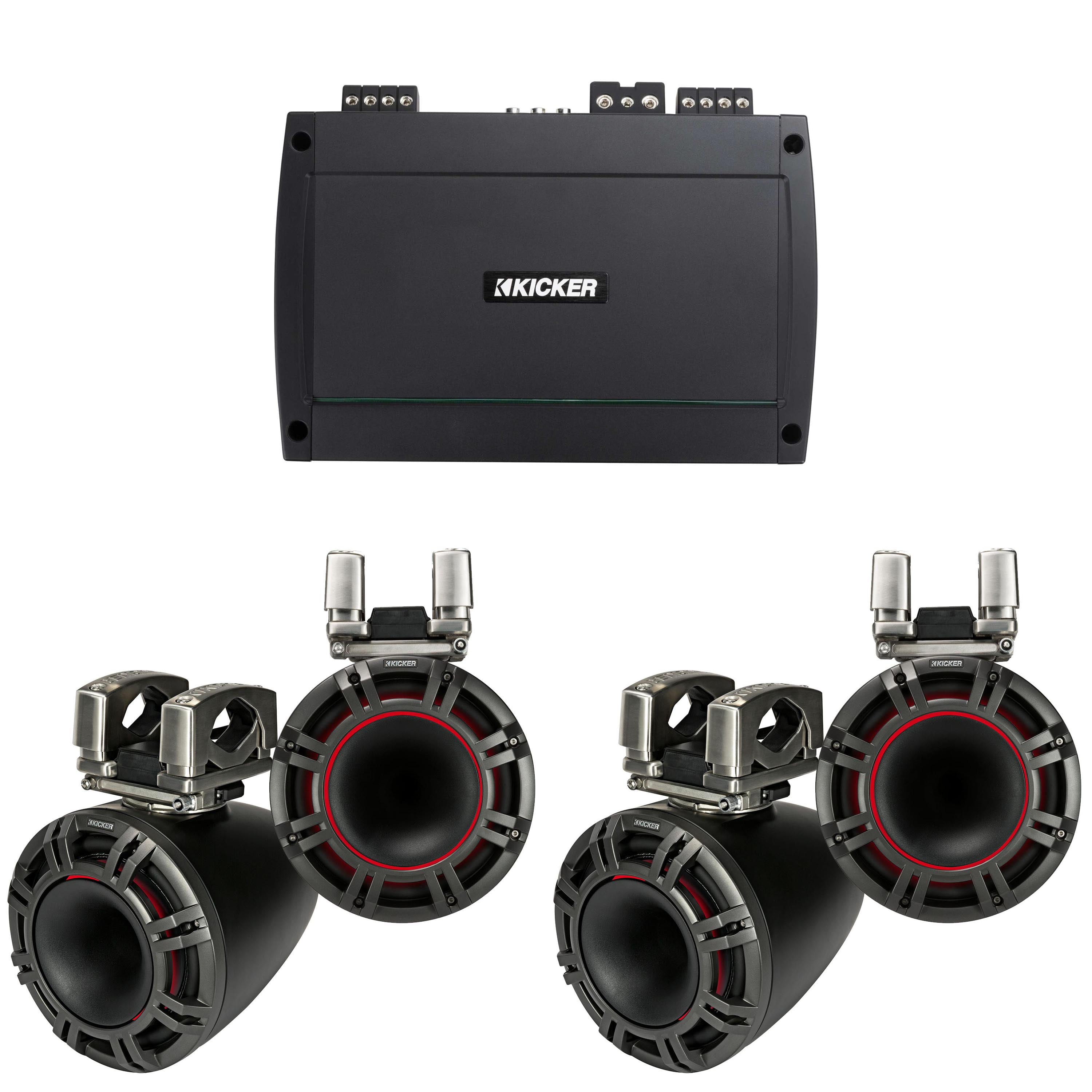 kicker-2-pair-44kmtc9-9-black-horn-loaded-tower-speakers-800-watt