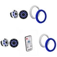 thumbnail image 1 of Kicker (2 Pair) 51MSC84 8" LED Premium Marine Speakers & 51KLSR88 - 8.8-Inch to 8-Inch LED Adapter Rings & LED Remote Bundle, 1 of 10