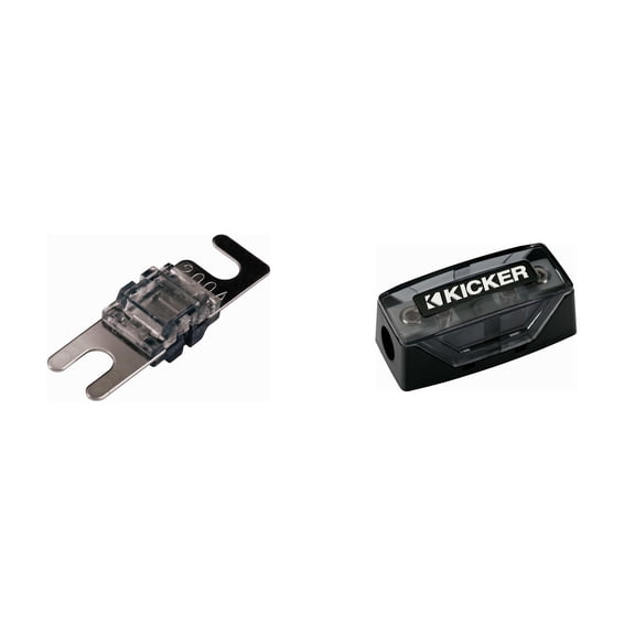 Kicker 200 Amp AFS Fuse and Fuse Holder Bundle - 46FHS & 46AFS200