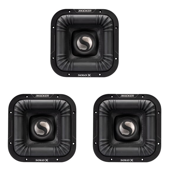 Kicker (3) 49L7X81 - SoloX L7X 8-Inch Competition Subwoofer, 1-Ohm