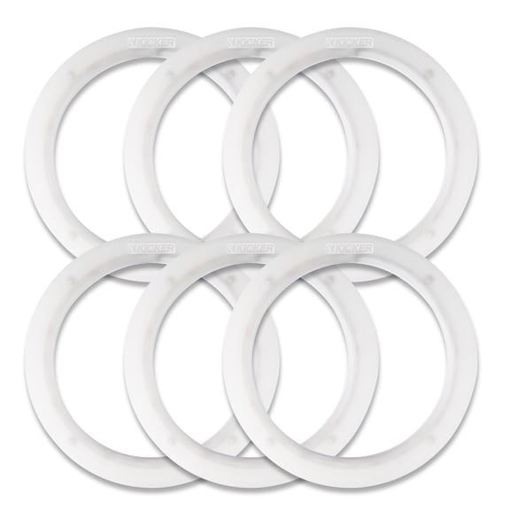 Kicker (3) 50KLSR65 6.5" Weather Proof Led Lighted Speaker Rings, 6 Total Rings