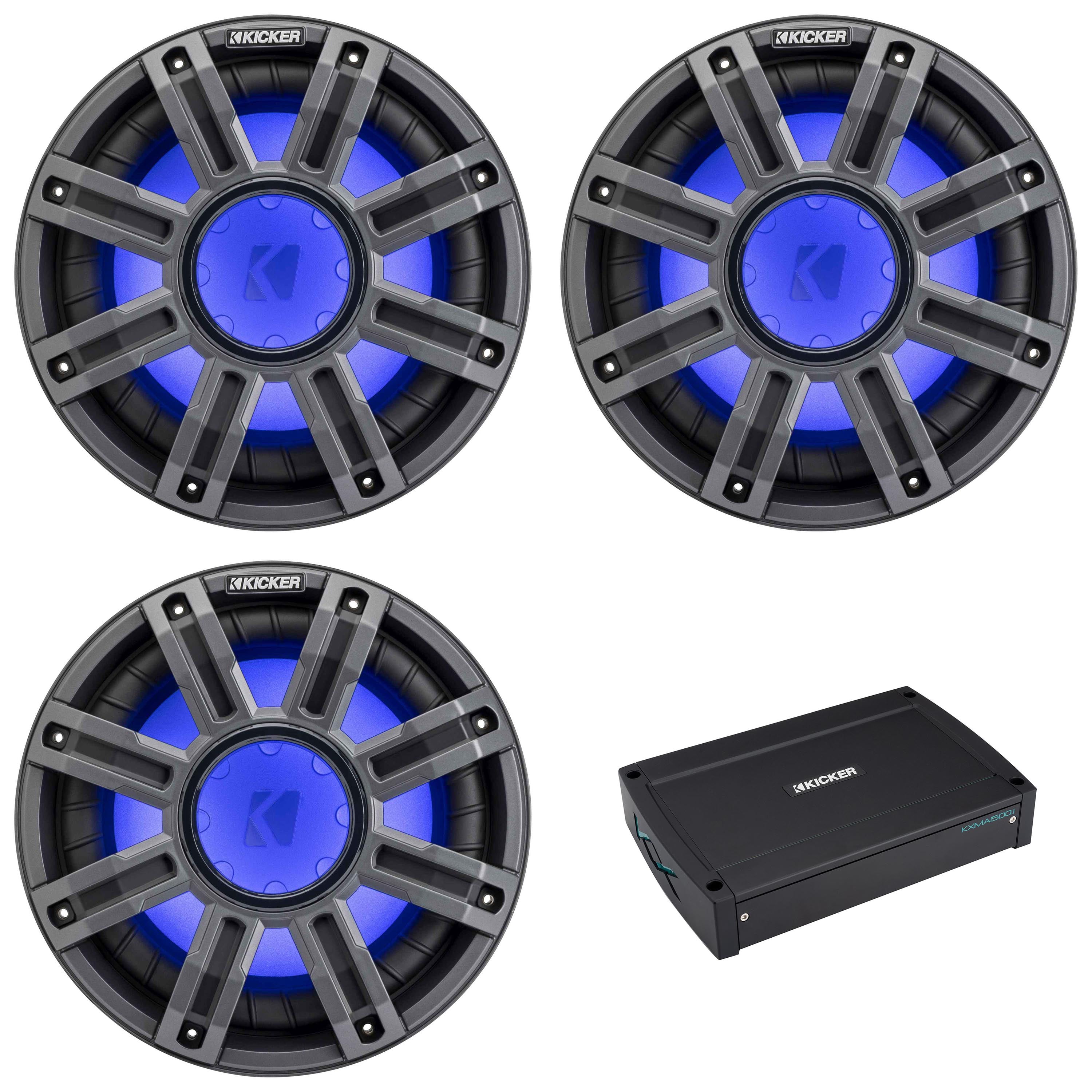 Kicker (3) 51MWF104 - MWF 10-Inch Premium Marine Subwoofer (free-air) 4 ...