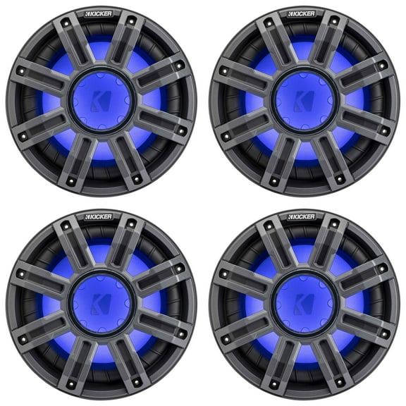 Kicker (4) 51MWF104 - MWF 10-Inch Premium Marine Subwoofer (free-air) 4-ohm Bundle