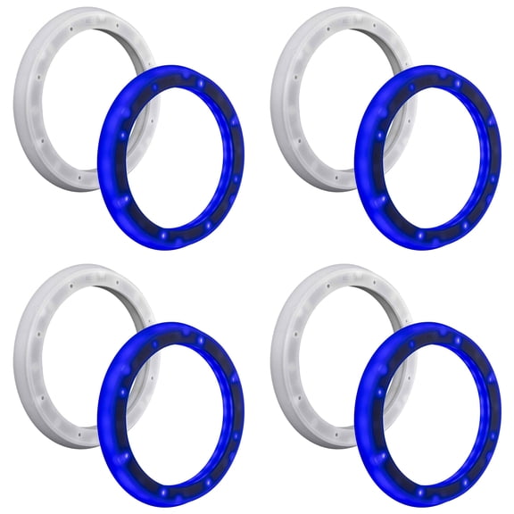 Kicker (4 Pair ) 51KLSR88 - 8.8-Inch to 8-Inch LED Adapter Ring For Marine Speakers