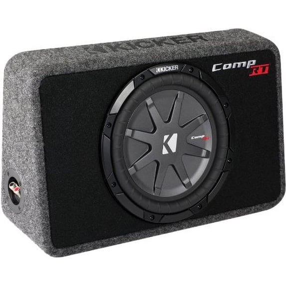 Kicker 40TCWRT102 400 Watt 2 Ohm CompRT 10-Inch Subwoofer in Thin Enclosure