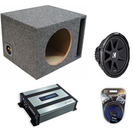 Kicker 43C154 15 300W Sub, HA-A400.1 800W Amp & 115VH Sub Box