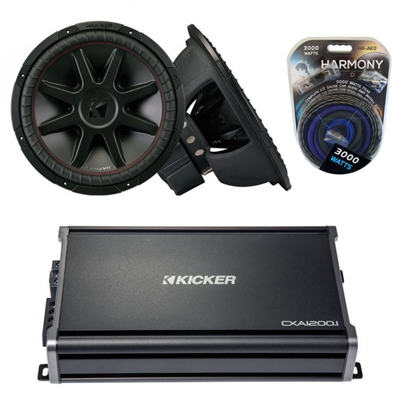 Kicker 43CVR152 CompVR 15" 500W RMS Pair Subwoofer w/ 43CXA12001