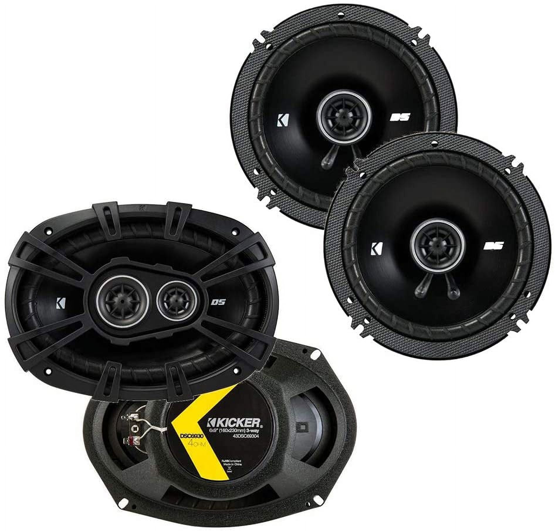 Kicker 43DSC69304 D Series 6x9 Inch 360 Watt 3 Way Dual Speakers