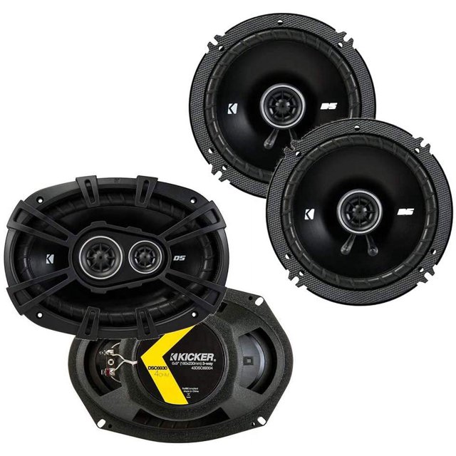 Kicker 43DSC69304 D Series 6x9 Inch 360 Watt 3 Way Dual Speakers with