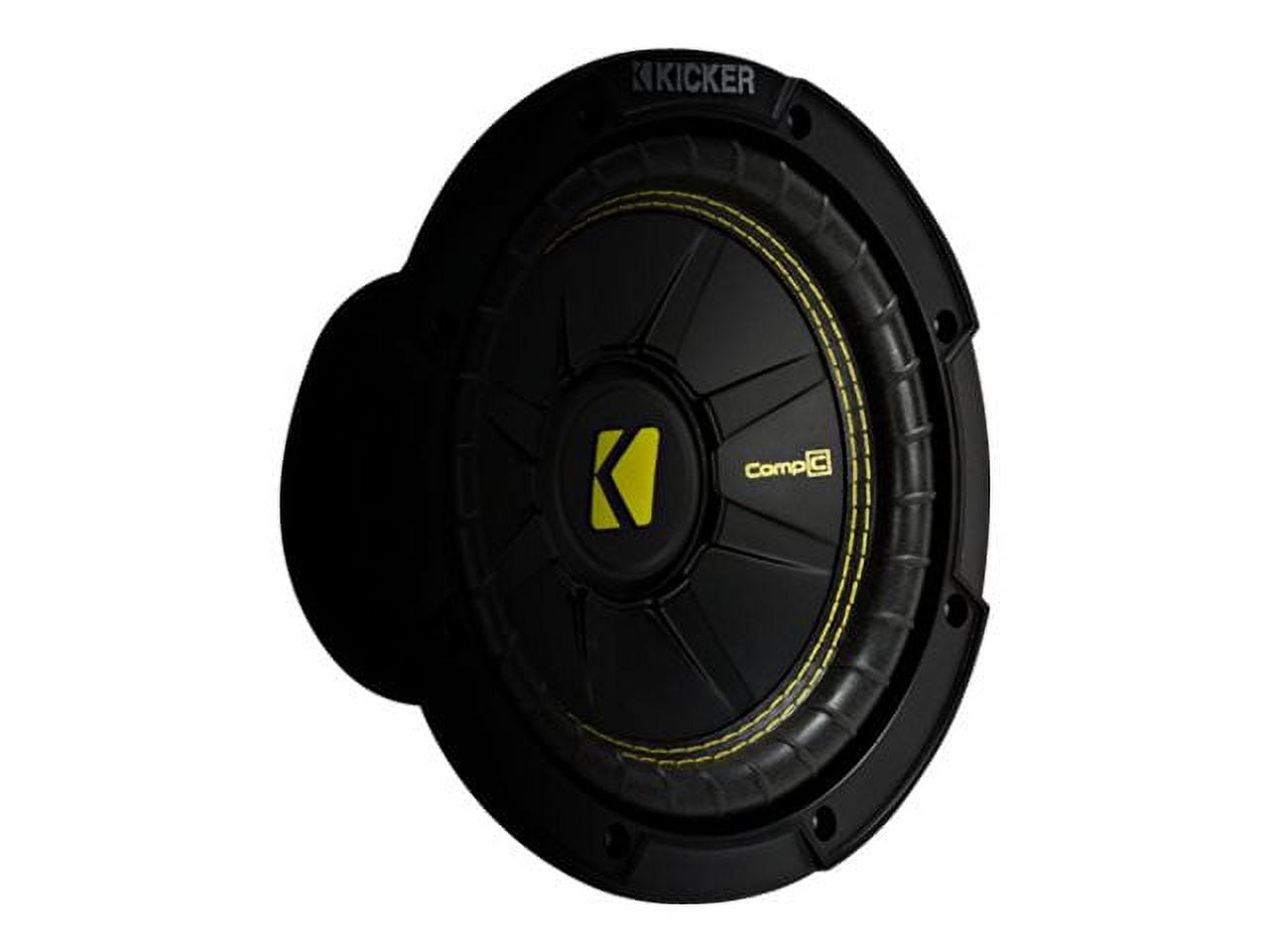 Kicker 44CWCD124 12 Inch CompC 300 Watt 4 Ohm Single Voice Coil SVC Subwoofer