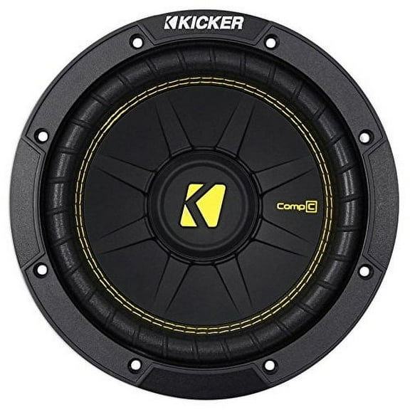 Kicker 44CWCD84 CompC 8 Inch 4 Ohm 200 Watt RMS Power Car Audio Sub Subwoofer