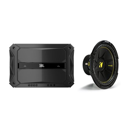 Kicker 44CWCS124 CompC 12" 4 OHM Subwoofer compatible with GTR-601 Mono Subwoofer Amplifier 600 watts RMS x 1 at 2 ohms