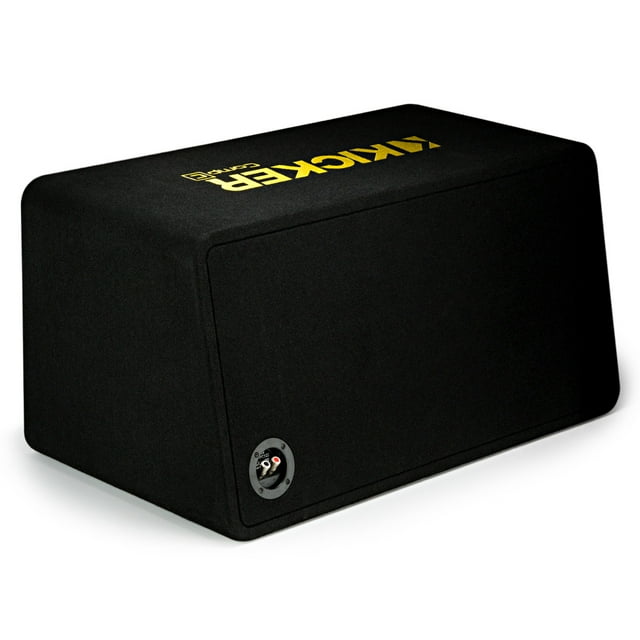 "Kicker 44DCWC122 Dual 12"" Car Audio Sub Box, 1200W 2 Ohm, Vented