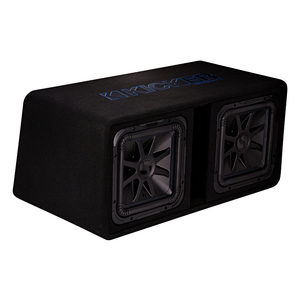 Kicker 44DL7S122 Dual 12" L7S 2-Ohm Loaded Vented Subwoofer Enclosure